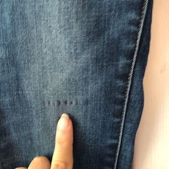 Madewell 10” high rise skinny jeans dark blue wash - Picture 6 of 10